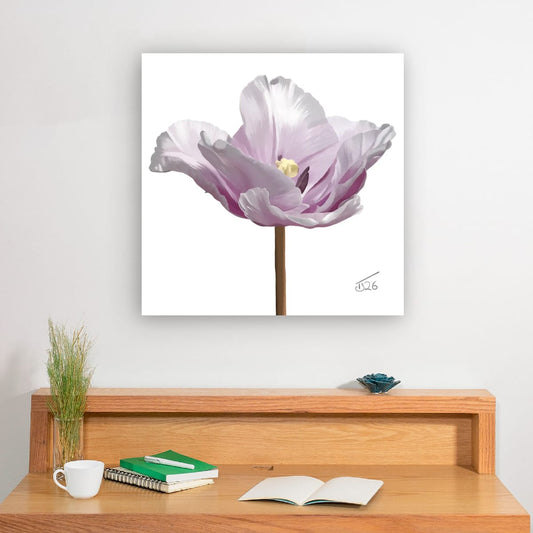 "Ethereal Bloom" Parrot Tulip - Premium Square Canvas Art (50 x 50 cm)