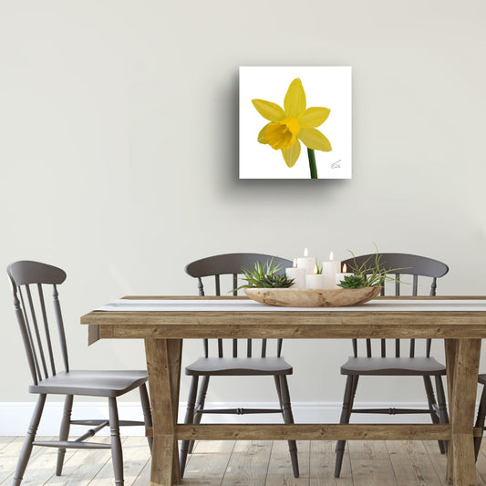 Narcissus 'Sweetness' Daffodil - Premium Square Canvas Art (50 x 50 cm)