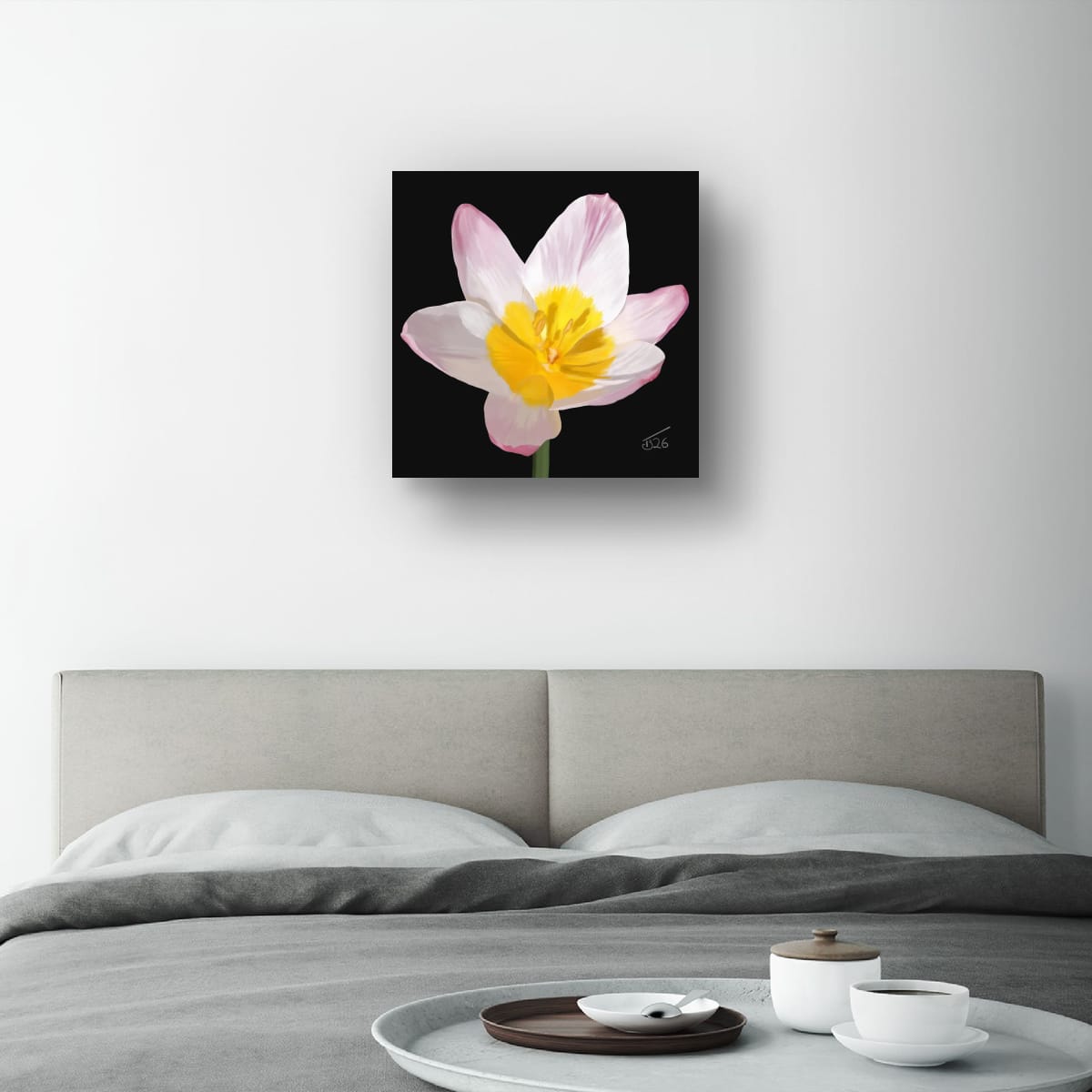 Lilac Wonder (Tulipa Saxatilis) - Premium Square Canvas Art (50 x 50 cm)