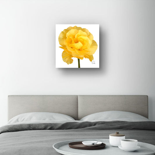 Golden Heirloom Rose - Premium Square Canvas Art (50 x 50 cm)
