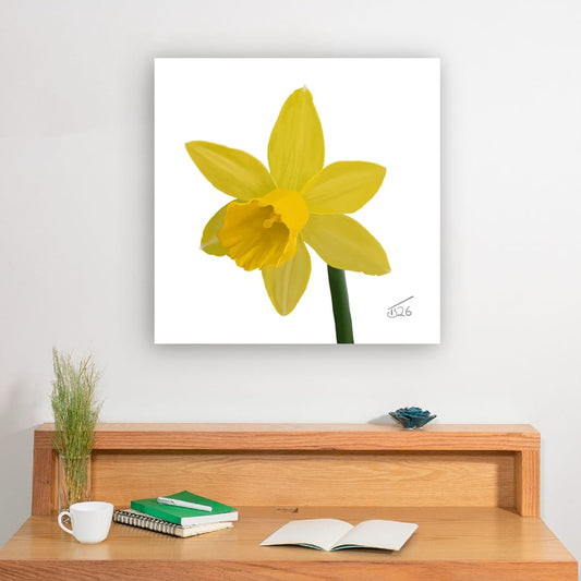 Narcissus 'Sweetness' Daffodil - Premium Square Canvas Art (50 x 50 cm)